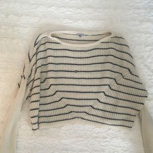 Black and white striped sweater